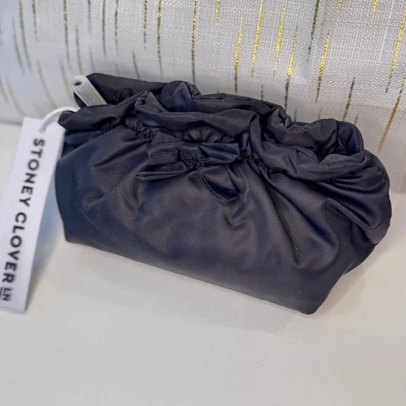 Stoney Clover Lane Bow Bag Pouch • Viral Nylon Clutch • NWT - Picture 2 of 11